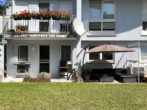 VERKAUFT - Gepflegte Souterrain-Wohnung in ruhiger Lage - für den Käufer provisionsfrei - Ansicht vom Garten - Terrasse